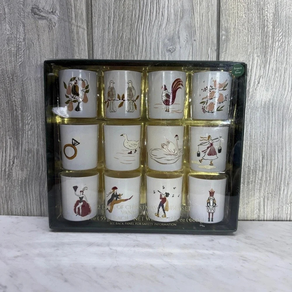 Target 12 Days of Christmas Vanilla Wishes Scented Candle Set 12pc Votive 2019